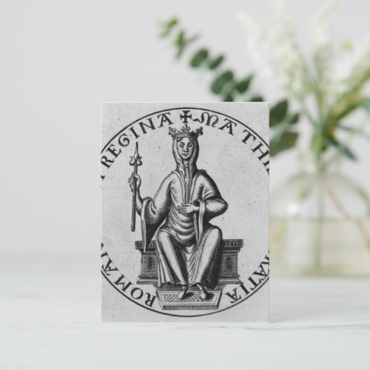 Siegel der Kaiserin Matilda Postkarte (Stehend Vorderseite)