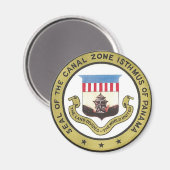 SIEGEL DER KANALZONE VON PANAMA MAGNET (Vorderseite/Rückseite)