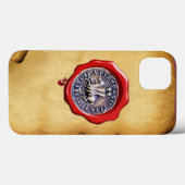 SIEGEL DER KNIGHTS TEMPARwachs Pergament Case-Mate iPhone Hülle (Rückseite (Horizontal))