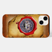 SIEGEL DER KNIGHTS TEMPARwachs Pergament Case-Mate iPhone Hülle (Rückseite (Horizontal))