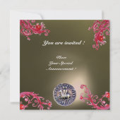 SIEGEL DER KNIGHTS TEMPLAR AGE grau Einladung (Rückseite)