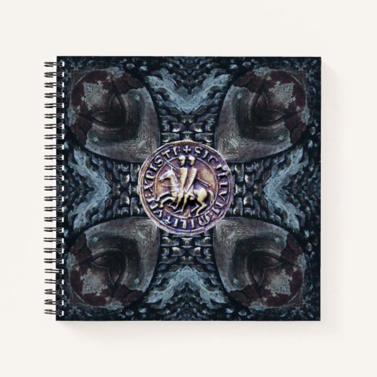 SIEGEL DER KNIGHTS TEMPLAR AUF EISENKREUZ NOTIZBLOCK (Vorderseite)