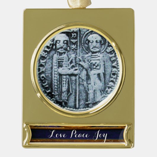 SIEGEL DER KNIGHTS TEMPLAR Banner-Ornament GOLD (Vorderseite)