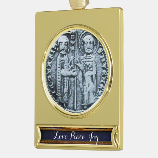 SIEGEL DER KNIGHTS TEMPLAR Banner-Ornament GOLD (Links)