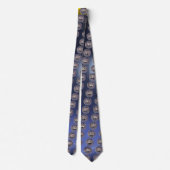 SIEGEL DER KNIGHTS TEMPLAR Blau Grau Krawatte (Rückseite)