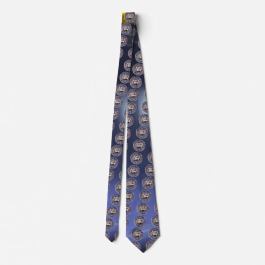 SIEGEL DER KNIGHTS TEMPLAR Blau Grau Krawatte (Rückseite)