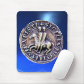 SIEGEL DER KNIGHTS TEMPLAR blau Mousepad (Mit Mouse)