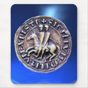SIEGEL DER KNIGHTS TEMPLAR blau Mousepad