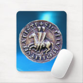 SIEGEL DER KNIGHTS TEMPLAR blau Mousepad (Mit Mouse)