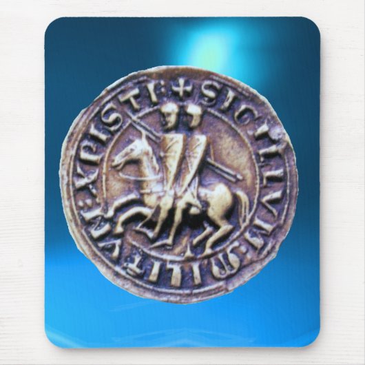 SIEGEL DER KNIGHTS TEMPLAR blau Mousepad (Vorne)
