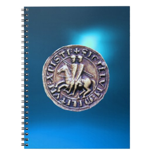 SIEGEL DER KNIGHTS TEMPLAR blau Notizblock (Vorderseite)