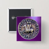 SIEGEL DER KNIGHTS TEMPLAR BUTTON (Vorne & Hinten)
