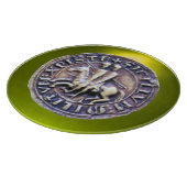 SIEGEL DER KNIGHTS TEMPLAR Edelstein gelb Schneidebrett (Ecke)