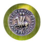 SIEGEL DER KNIGHTS TEMPLAR Edelstein gelb Schneidebrett (Vorderseite)