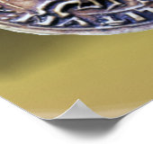 SIEGEL DER KNIGHTS TEMPLAR Edelstein grau Poster (Ecke)