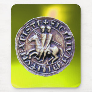 SIEGEL DER KNIGHTS TEMPLAR gelb Mousepad
