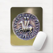 SIEGEL DER KNIGHTS TEMPLAR grau Mousepad (Mit Mouse)