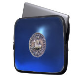 SIEGEL DER KNIGHTS TEMPLAR Graublau Laptopschutzhülle (Vorderseite Links)