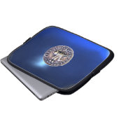 SIEGEL DER KNIGHTS TEMPLAR Graublau Laptopschutzhülle (Vorne Knopf)
