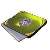 SIEGEL DER KNIGHTS TEMPLAR Graue Edelstein gelb Laptopschutzhülle (Vorne Knopf)