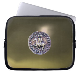 SIEGEL DER KNIGHTS TEMPLAR GrauEdelstein Laptopschutzhülle