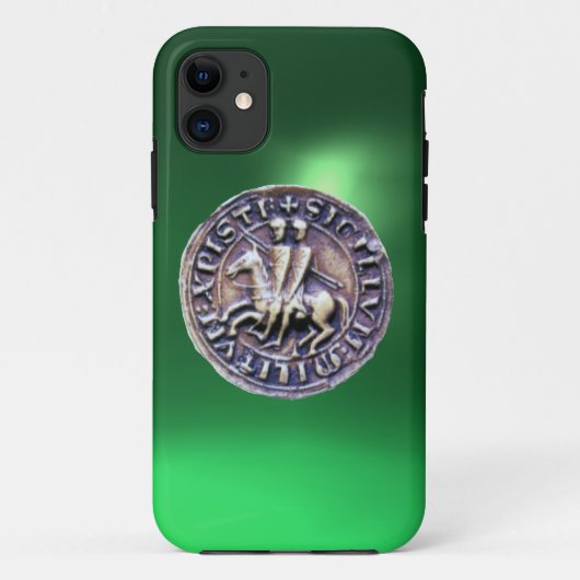 SIEGEL DER KNIGHTS TEMPLAR grün Case-Mate iPhone Hülle (Rückseite)