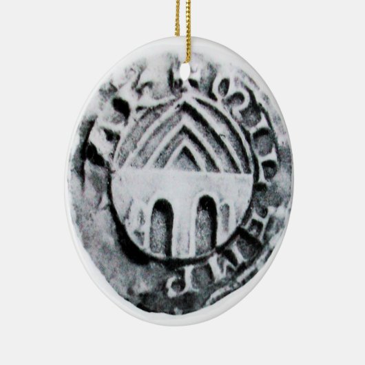 SIEGEL DER KNIGHTS TEMPLAR KERAMIK ORNAMENT (Rechts)