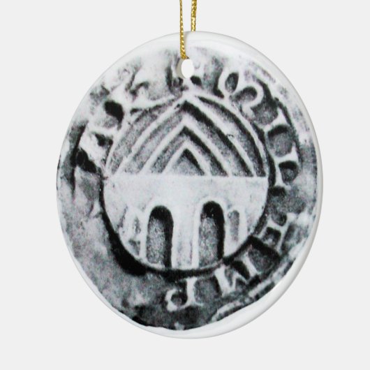 SIEGEL DER KNIGHTS TEMPLAR KERAMIK ORNAMENT (Links)