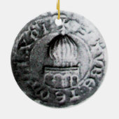 SIEGEL DER KNIGHTS TEMPLAR KERAMIK ORNAMENT (Hinten)