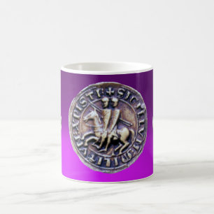 SIEGEL DER KNIGHTS TEMPLAR Lila Edelstein Kaffeetasse