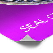 SIEGEL DER KNIGHTS TEMPLAR lila Poster (Ecke)