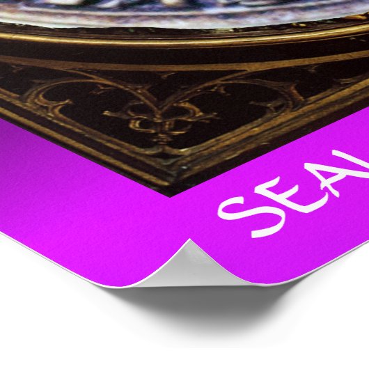 SIEGEL DER KNIGHTS TEMPLAR lila Poster (Ecke)