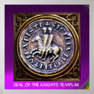 SIEGEL DER KNIGHTS TEMPLAR lila Poster