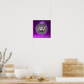SIEGEL DER KNIGHTS TEMPLAR lila Poster (Küche)
