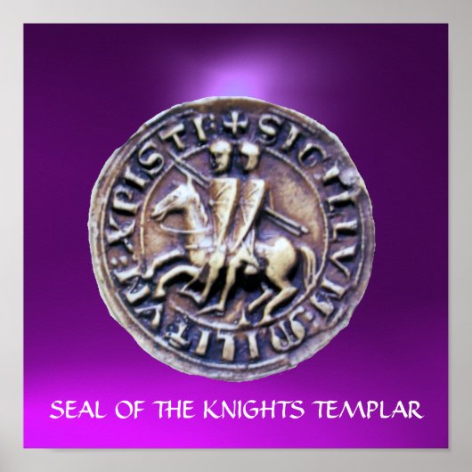 SIEGEL DER KNIGHTS TEMPLAR lila Poster (Vorne)