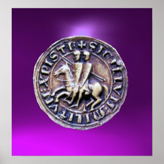 SIEGEL DER KNIGHTS TEMPLAR lila Poster (Vorne)