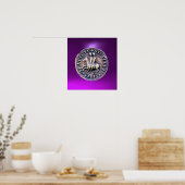 SIEGEL DER KNIGHTS TEMPLAR lila Poster (Küche)