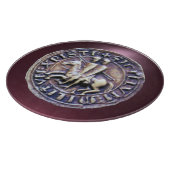 SIEGEL DER KNIGHTS TEMPLAR lila Schneidebrett (Ecke)