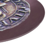 SIEGEL DER KNIGHTS TEMPLAR lila Schneidebrett (Ecke)