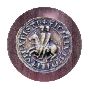 SIEGEL DER KNIGHTS TEMPLAR lila Schneidebrett