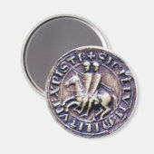 SIEGEL DER KNIGHTS TEMPLAR MAGNET (Vorderseite/Rückseite)