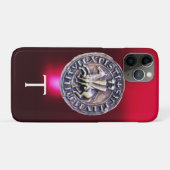 SIEGEL DER KNIGHTS TEMPLAR MONOGRAM burgund Case-Mate iPhone Hülle (Rückseite (Horizontal))