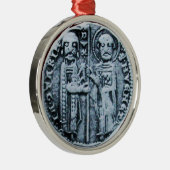 SIEGEL DER KNIGHTS TEMPLAR MONOGRAM lila Ornament Aus Metall (Rechts)