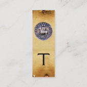 SIEGEL DER KNIGHTS TEMPLAR MONOGRAM Pergament Mini Visitenkarte (Rückseite)