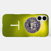 SIEGEL DER KNIGHTS TEMPLAR MONOGRAMM gelb Case-Mate iPhone Hülle (Rückseite (Horizontal))