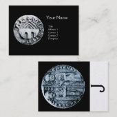 SIEGEL DER KNIGHTS TEMPLAR MONOGRAMM Perle Visitenkarte (Vorne/Hinten)