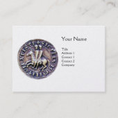 SIEGEL DER KNIGHTS TEMPLAR MONOGRAMM White Pearl Visitenkarte (Vorderseite)