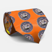 SIEGEL DER KNIGHTS TEMPLAR Orange Krawatte (Gerollt)