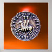 SIEGEL DER KNIGHTS TEMPLAR Orange Poster (Vorne)