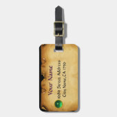 SIEGEL DER KNIGHTS TEMPLAR Parchment GEM grün Gepäckanhänger (Vorderseite vertikal)